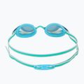 Women's swim goggles Speedo Vanquisher 3.0 Mirrored bachelor button/celeste/gold mirror 4