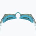 Women's swim goggles Speedo Vanquisher 3.0 Mirrored bachelor button/celeste/gold mirror 2