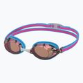 Speedo Vanquisher 3.0 Mirror children's swimming goggles picton blue/vermillion/gold mirror