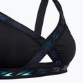 Speedo Solid Logo Elastic Cross Front Swimsuit Top anthracite 3
