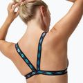Speedo Solid Logo Elastic Cross Front Swimsuit Top anthracite 7