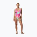 Ladies' one-piece swimsuit Speedo Flu3nte Printed Convertible coral sands 6