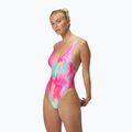 Ladies' one-piece swimsuit Speedo Flu3nte Printed Convertible coral sands 8