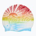 Speedo Printed Silicone swimming cap volcanic orange speedo sunset 2