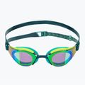 Swim goggles Speedo Fastskin Hyper Elite Mirror hyper yellow/steel/emerald mirror 2