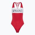 Speedo Colourblock Racerback women's one-piece swimsuit high risk red