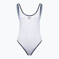 Speedo Solid Bound Scoop white women's one-piece swimsuit