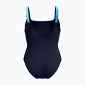 Ladies' one-piece swimsuit Speedo Shaping Contour Eclipse Printed true navy/berry 2