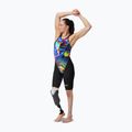 Women's one-piece swimsuit Speedo Fastskin LZR Pure Valor 2.0 Openback Kneeskin black/molten blur 2