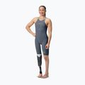 Women's fastskin Speedo Fastskin LZR Pure Valor 2.0 Closedback Kneeskin grey lead / acadia blue / mainline 2