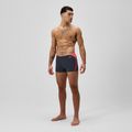 Men's swim boxers Speedo Hyper Boom Splice grey lead/neon coral 2