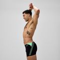 Men's swim boxers Speedo Hyper Boom Splice black/alfalfa green 4
