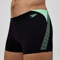 Men's swim boxers Speedo Hyper Boom Splice black/alfalfa green 5