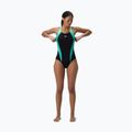 Ladies' one-piece swimsuit Speedo Placement Laneback turquoise gem 2