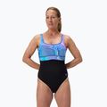 Women's one-piece swimsuit Speedo Shaping Contour Eclipse Printed indigo glow