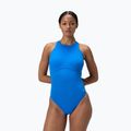 Women's one-piece swimsuit Speedo Racer Zip with Built in Swim Bra lagoon blue