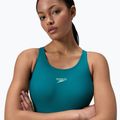Women's one-piece swimsuit Speedo Colourblock 2.0 deep emerald 5
