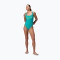 Women's one-piece swimsuit Speedo Logo Square Back turquoise gem 2