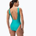 Women's one-piece swimsuit Speedo Logo Square Back turquoise gem 3