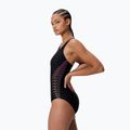Women's one-piece swimsuit Speedo Placement Muscleback anthracite 3
