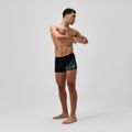 Men's swim boxers Speedo Medley Logo Aquashort black/alfalfa green 2