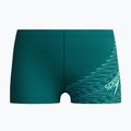 Children's swim boxers Speedo Medley Logo Aquashort deep emerald/alfalfa green
