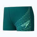 Children's swim trunks Speedo Medley Logo Aquashort deep emerald/alfalfa green 3