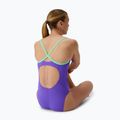 Women's one-piece swimsuit Speedo FL Solid Flyback 2.0 indigo glow/alfalfa green 2