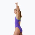 Women's one-piece swimsuit Speedo FL Solid Flyback 2.0 indigo glow/alfalfa green 3