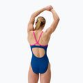 Women's one-piece swimsuit Speedo FL Solid Flyback 2.0 aegean denim/flare pink 2