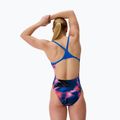 Women's one-piece swimsuit Speedo FL Printed Turnback electro static/lagoon blue 2