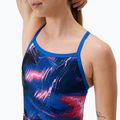 Women's one-piece swimsuit Speedo FL Printed Turnback electro static/lagoon blue 4