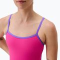 Women's one-piece swimsuit Speedo FL Solid Tri Back flare pink/indigo glow 4