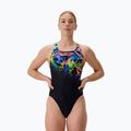 One-piece swimsuit Speedo Placement Printed Powerback static volta/anthracite