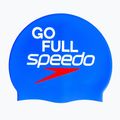 Swim cap Speedo Printed Silicone speedo blue go full speedo