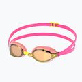 Swim goggles Speedo Fastskin Speedsocket 2 Mirror neon melon/vermillion/gold mirror