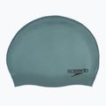 Swim cap Speedo Plain Moulded Silicone iridescent storm green