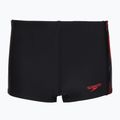 Boys' swim boxers Speedo Plastisol Placement Aquashort anthracite/hrr