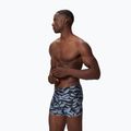 Men's swim boxer trunks Speedo Print Beachstar Square Leg Anthracite/Coin Grey 3