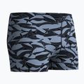 Men's swim boxer trunks Speedo Print Beachstar Square Leg Anthracite/Coin Grey 6