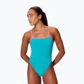 Women's one-piece swimsuit Speedo FL Solid V-Back 2.0 mayan blue