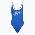 Women's one-piece swimsuit Speedo Solid Bound Scoop turkish sea/bright white