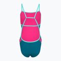 Women's one-piece swimsuit Speedo Solid Tri peacock 2