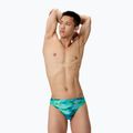 Men's swim boxers Speedo Printed Brief sunset grove/green