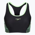 Women's two-piece swimsuit Speedo Placement Raceback 2pc anthracite/clover 3