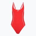 Women's one-piece swimsuit Speedo Texture Bound Scoop high risk red/bright white
