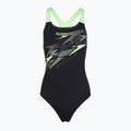 Ladies' one-piece swimsuit Speedo Medley Logo Medalist anthracite/clover