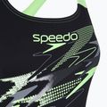 Ladies' one-piece swimsuit Speedo Medley Logo Medalist anthracite/clover 3