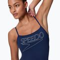 Women's one-piece swimsuit Speedo Endurance+ Logo Thin Strap peacoat 4