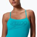 Women's one-piece swimsuit Speedo Endurance+ Logo Thin Strap mayan blue 4